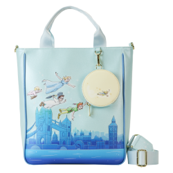 Loungefly - Disney - Peter Pan You Can Fly Glow Tote Bag With Coin Bag - WDTB2942